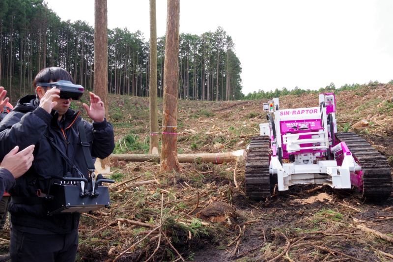 栃木県スマート林業研修会 松本システムがシン・ラプトル等披露